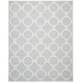 thumbnail image 2 of SAFAVIEH Cambridge Joss Geometric Circles Wool Area Rug, Light Blue/Ivory, 9' x 12', 2 of 6