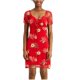 thumbnail image 1 of Planet Gold Womens Tie Front Baby Doll Vestido, Rojo, Mediano, 1 of 2
