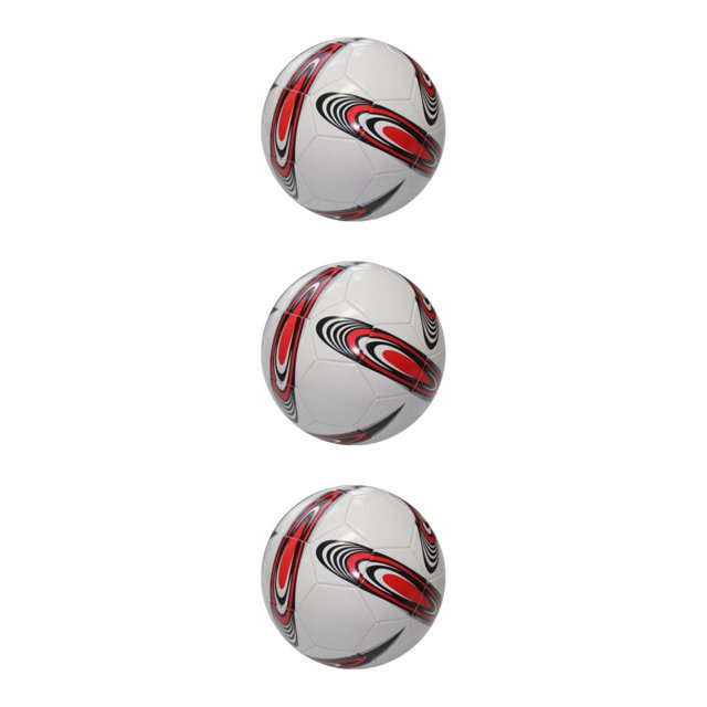Wweixi Durable PVC-Made Soccer Ball For Football Middle School Match Long Service Life 2 White 3Set