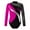 Hot Pink, variant on YONGHS Kids Girls Rhinestone Long Sleeve Gymnastics Leotard Ballet Dance Tumbling Bodysuit Dancewear Purple 4