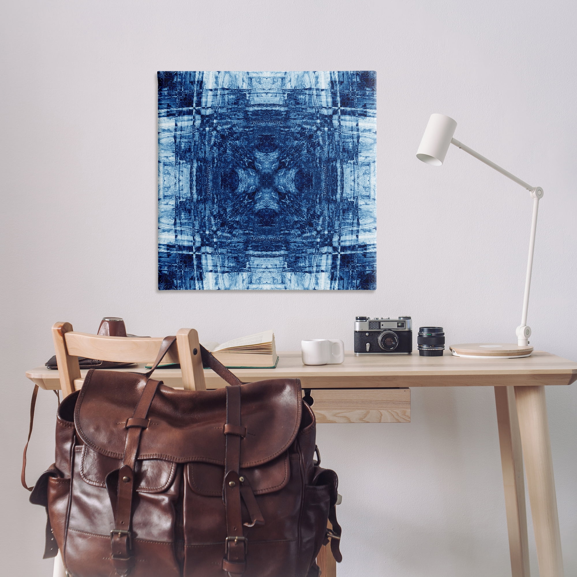 Stupell Industries Linear Geometric Pattern Abstract Painting Wrapped Canvas Art Print Wall Art, 36 x 36