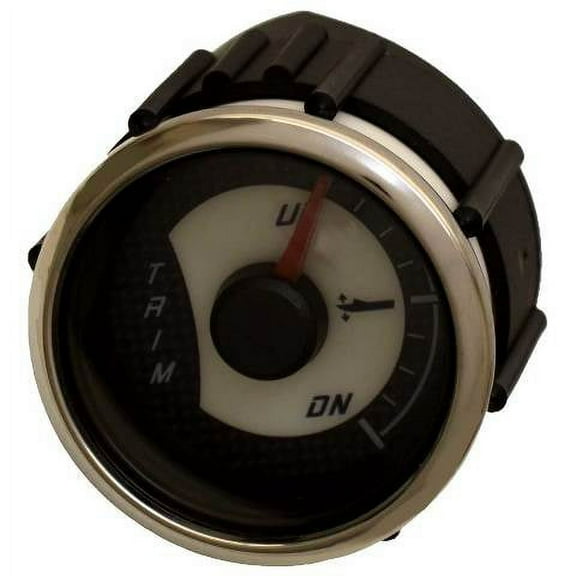 Faria Boat Trim Gauge GE0131A | Caudwell 2 Inch Silver Black