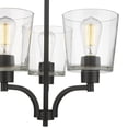 thumbnail image 2 of 497003-MB Millennium Lighting Evalon - 3 Light Chandelier-18 Inches Tall and 18 Inches Wide-Matte Black Finish, 2 of 4