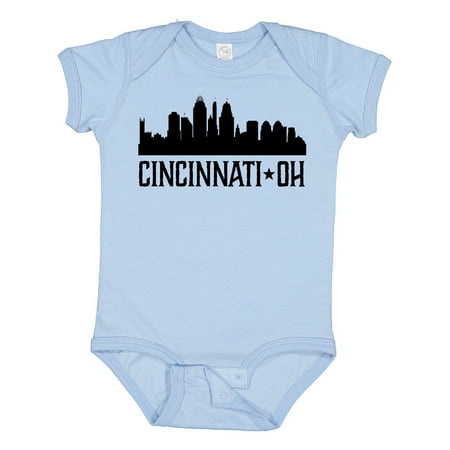 

Inktastic Cincinnati Ohio Skyline City Silhouette Gift Baby Boy or Baby Girl Bodysuit