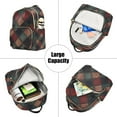 thumbnail image 5 of FORMRS Mini Backpack Purse for Women Travel Daypack Casual Shoulder Bag, Red Tartan Pattern, 5 of 7