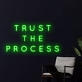 thumbnail image 2 of Handmadetneonsign Trust The Process Neon Sign, Custom Quote Neon Art Decor, Text Home Bedroom Wall Decor, 2 of 4