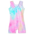 thumbnail image 3 of Girls Gymnastics Leotards Domusgo Size 3t 4t Sparkly Scrawl Biketard with Shorts Dancewear, 3 of 7