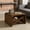 Walnut, variant on WanKaMom Folding Floor Table, Foldable Coffee Table, 2-in-1 Multi-Function, Natural Wood Finish, Expandable Surface & Variable Height