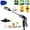 C, variant on WWV High Pressure Hose Nozzle Sprayer Multi Function Water Jet with 3 Spray Modes Fits 1/2 and 3/4 Hoses for Car Wash Garden Patio Window Cleaning Kit