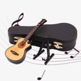 thumbnail image 4 of Classcial Guitar with Stand And Case kids children toy for Desktop Accessories - Wood color B, 8cm, 4 of 8