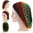 thumbnail image 2 of Women Hand Crochet Hair Woven Hair Net Hair Cap Night Sleep Cap Beauty Products, 2 of 8