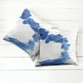 thumbnail image 6 of Ambesonne Blue Throw Pillow Cover 2 Pack, Orchid Bridal, 20", Violet Blue White, 6 of 7