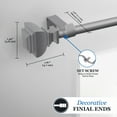 thumbnail image 4 of Mainstays 48-84 in. Benton Adjustable Petite Cafe Window Curtain Rod, 1/2 in. Diameter, 4 of 10