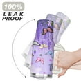 thumbnail image 6 of Purple Lavender Flower Butterflies 40 Oz Tumbler with Handle Lid and Straw, Stainless Steel Double Walled Vacuum Insulated Cup, Cute Birthday Gifts Tumbler for Women Men Friends, 6 of 7