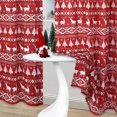thumbnail image 5 of Haperlare 52"W x 95"L Christmas Velvet Window Curtains Boho Room Darkening Boho Bedroom Curtain for Living Room, Red, 2 Panels, 5 of 9