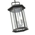 thumbnail image 4 of Millennium Lighting  Ellis 3 Light 18" Metal Outdoor Hanging Lantern Powder Coat Black Black, 4 of 4