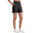 thumbnail image 1 of Shorts G4Free de cintura alta para yoga y running, negros, talla L, 13 cm, 1 of 6