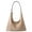 Khaki, variant on Vintage Suede Hobo Bag for Women Soft Oversized Shoulder Purse, Casual Daily Handbag