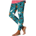 thumbnail image 3 of TaTaai Women Rugby Random Print Skinny Yoga Pants Casual Fashion Leggings Stretchy Fabric Ladies Fitness Workout Daily Street Wear Non-See-Through No Fading Comfortable Stylish Pants Gift, 3 of 5