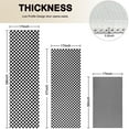 thumbnail image 4 of Black White Small Checkered Pattern Kitchen Rugs Sets Of 3,Kitchen Runner Rugs Non Skid Washable,Decorative Kitchen Floor Mats for Kitchen,Sink,Laundry,17"x30"+ 17"x47" + 17"x59", 4 of 6