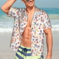 thumbnail image 5 of Lsque Funny Chicken pattern Hawaiian Shirt for Men, Unisex Summer Beach Casual Short Sleeve Button Down Shirts-Medium, 5 of 9