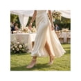 thumbnail image 6 of BLISSFUL STEP Rhinestone Stiletto Heels Open Toe Ankle Strap Sandals for Women Champagne (Size 8), 6 of 7