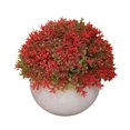 thumbnail image 1 of Bola de césped artificial en maceta, simulación de hierba, decoración de plantas, decoración de la mesa de la oficina en casa, hierba tipo 3, rojo tholdsy HA7593-08B, 1 of 6