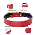 thumbnail image 4 of Collar básico clásico de cuero acolchado para mascotas, adecuado para perros de tamaño pequeño y mediano., 4 of 5
