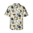 thumbnail image 3 of Balery Hawaiian Style Print Men's Hawaiian Shirts Short Sleeve Beach Shirt Relaxed Fit Vacation Button Down Shirts-X-Large, 3 of 9