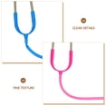 thumbnail image 4 of OULII Ensemble de 4 Pcs de Docteur de Jeu pour Tout-Petits Jouet Stéthoscope Plastique Rouge Jeu de Rôle, 4 of 8