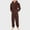 ZA-Brown-onesies for christmas, variant on Xcmzpl Big and Tall Sherpa Pajamas for Men Onesie Long Sleeve Hooded Jumpsuit Winter Adult Rompers Solid Zipper Fuzzy Sleepwear Pocket
