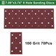thumbnail image 5 of 70 Pcs Papel de Lija Rectangular 8 Agujeros 100 Grano Hojas de Lijado de Gancho y Bucle Universal para Reacondicionamiento Automotriz 180x95mm Óxido de Aluminio Rojo, 5 of 7