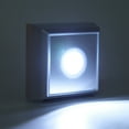 thumbnail image 3 of Led Base Led Holder Plastic Square Led Lamp Base Stand Holder For  Acrylic Statue Display Silver White Light, 3 of 8