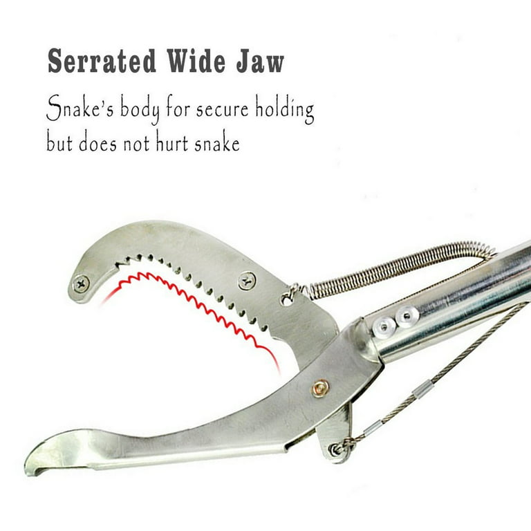 Extandable Snake Hook Reptile Grabber Rattle Snake Catcher,Stainless Steel  And Aluminium Alloy Handing Tool