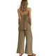 thumbnail image 4 of Conjunto de pantalones Yanekop de 2 piezas de lino, trajes de verano para mujer, 4 of 4