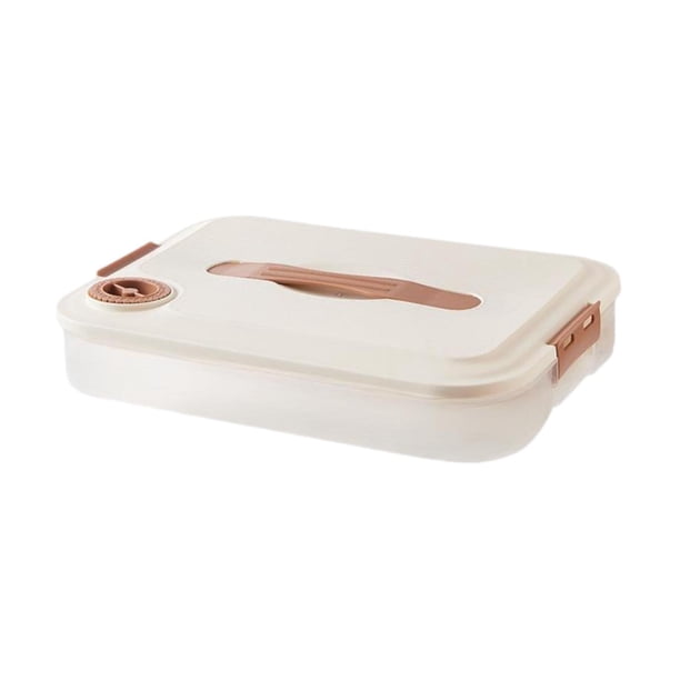Contenedor de almacenamiento de alimentos apilable, caja de congelación, organizador de refrigerador, caja para albóndigas Soltero