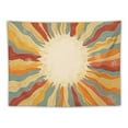 thumbnail image 5 of ONETECH Boho Sun Tapestry, 70s Vintage Bohemia Sunset Tapestry Wall Art, Retro Sunrise Minimal Mid Century Geometric Abstract Art Grunge Hippie Tapestry Wall Hanging for Bedroom Dorm Wall Art, 5 of 7