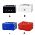 thumbnail image 4 of Cateissary Caja de efectivo para el hogar, contenedor de dinero grueso, cerraduras de combinación de Metal, depósito de seguridad, organizador seguro, Almacenamiento y organización del hogar Azul Cateissary HA078145-04, 4 of 6