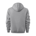 thumbnail image 3 of Qwertyu Tactical Hoodies for Men Military Cargo Sweatshirt Quarter Zip Pullover Fleece Lined Gym Workout Light Gray M, 3 of 3