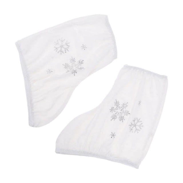 ZheElen 2pcs Ice Skate Boot Covers Protector for of high Figure Skating Velvet -