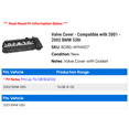 thumbnail image 2 of Valve Cover - Compatible with 2001 - 2002 BMW 530i, 2 of 2