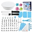 thumbnail image 1 of 80PCS Cake Decorating Kits with Icing Tips Pastry Bags Cake Turntable Flower Nails Cream Spatula Scraper Baking Frosting Tools Set for Birthday Cake Party Dessert Restaurant Kitchen Gadgets, 1 of 9