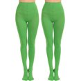 thumbnail image 4 of 2 Pairs Women's Solid Color Tights 80D, Soft Opaque Microfiber Tights, 4 of 4