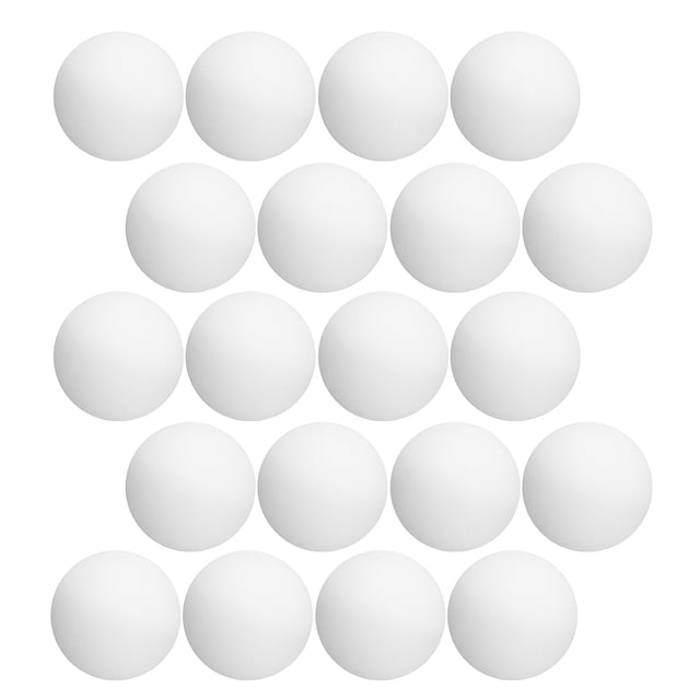 IFANLANDOR 60Pcs White Table Tennis Balls Washable Plastic Balls for Practice Small Games and Party Fun