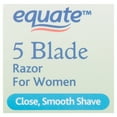 thumbnail image 4 of Equate Women's 5-Blade Razor with Replacement Cartridges, 2 Ct, 4 of 9