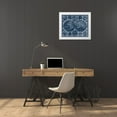thumbnail image 3 of Vision Studio 17x15 White Modern Wood Framed Museum Art Print Titled - World Globes Blueprint, 3 of 4