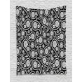 thumbnail image 1 of Black and White Tapestry, Nostalgic Paisley Teardrop Motifs with Florals Persian Culture and Art, Wall Hanging for Bedroom Living Room Dorm Decor, 60W X 80L Inches, Black White, by Ambesonne, 1 of 2