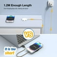 thumbnail image 7 of Magnetic Wireless Charger for iPhone: Compatible with Magsafe Charger iPhone 17-12 Series & Airpods 4 3 2 Pro-Fast 15W Max Charging Pad Strong Magnet, Dual USB-C/A Ports-Home Office Travel, 7 of 7