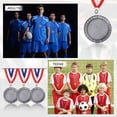 thumbnail image 6 of Uxcell Award Medal, Prize Medal Winner Award with Neck Ribbon for Competitions Sport Games Spelling s Silver, 6 of 7