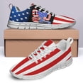 thumbnail image 4 of American Flag Shoes for Men Women Running Sneakers Breathable Casual Sport Tennis Shoes White Size 8.5, 4 of 5